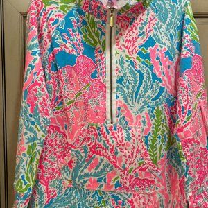 Lilly Pulitzer Skipper Popover in Let’s Cha Cha (RARE) Size Large